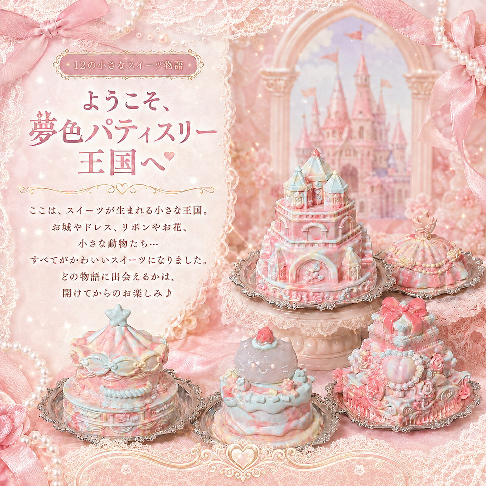 SOFUMI 夢色パティスリー王国 ケーキスクイーズ ブラインドボックス 超しっとり もちもち ぷにぷに やわらか Y2K 立体スイーツ 握って遊ぶ ストレス解消 癒し系 ランダム おもちゃ メロジョイ コレクション デスク飾り かわいい 誕生日 プレゼント ytya-10001869 SOFUMI サンプル画像2