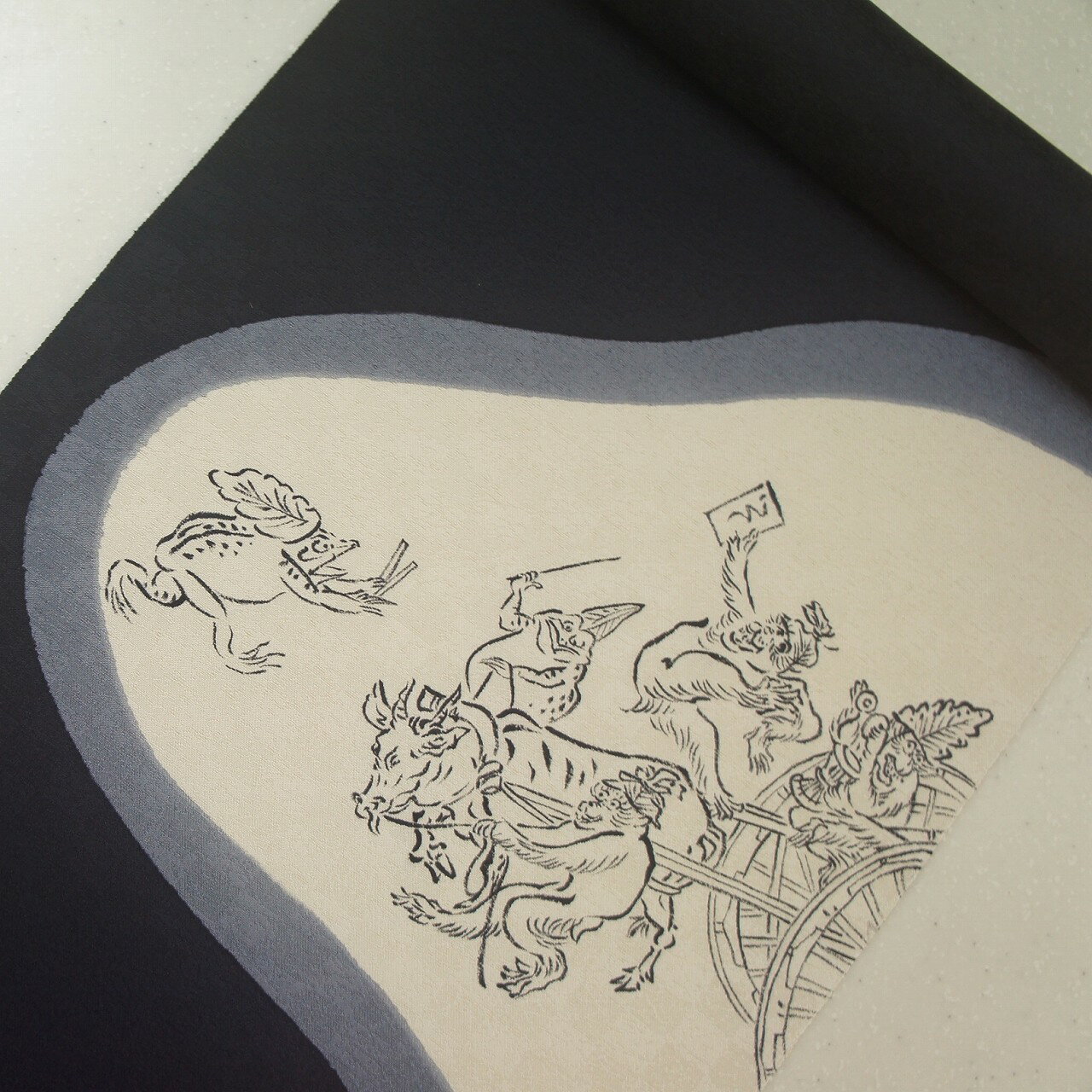 楽天市場】鳥獣戯画 布(種類(帯)名古屋帯)(帯|和服 楽天市場】鳥獣戯画 布(種類(帯)名古屋帯)(帯|和服