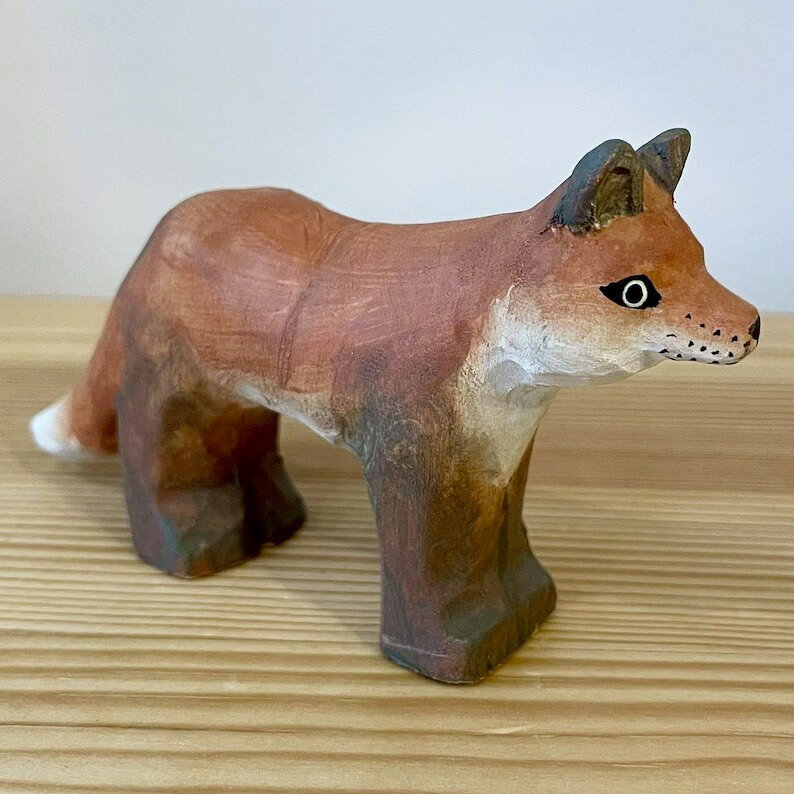 樂天商城 - 【wudimals 赤キツネ】 ウディマル 40701 木製 動物 ウディマル オブジェ フィギュア インテリア