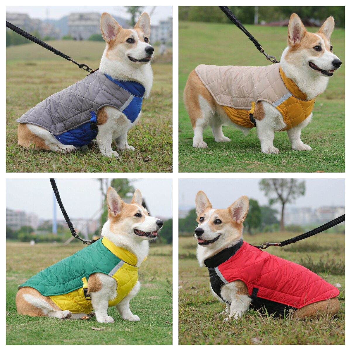 【店内任意2点で300円OFF】犬服 冬用 犬用コート 綿服 ドッグウェア 防寒 防風 防雪 保温綿入れ 着脱簡単 小型犬 中型犬 大型犬 ジャケット式 反射材 寒冬対策 可愛い 暖かい チワワ トイプードル 柴犬 ポメラニアン 散歩 お出かけ 2