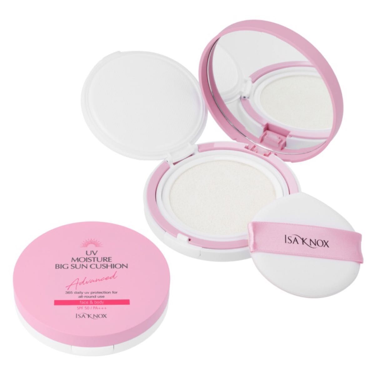 【ポイント5倍 ブラックフライデー期間11/27迄】イザノックス UV モイスチャー 日焼け止め ビッグ サン クッション SPF50 / PA +++ 23g...
