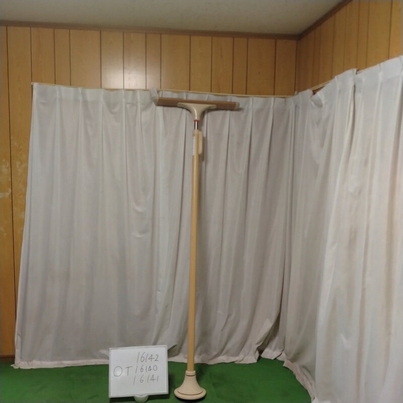 【Bランク 中古 手すり】ディッパー・ホクメイ ベスポジ-e 基本セット BPE-100-10(T型天井ベース) (OT-16140)【立ち上がり補助 バリアフリー ポール 突っ張り棒 室内用手すり 屋内 介護用品 福祉用具 工事不要 簡単設置 ベスポジ ゆとりっぷ 中古】