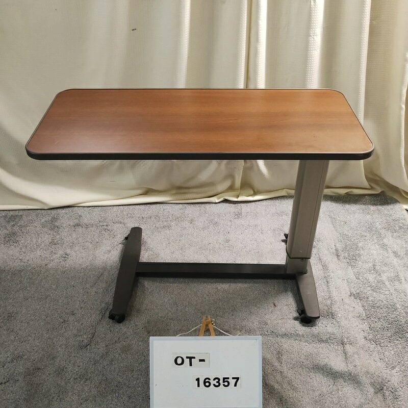 【Bランク 中古 テーブル】シーホネンス PT-7000F(D)　(OT-16357)【ベッド机 ベッドテーブル ワゴン ベッドサイドテーブル リフティングテーブル 移動テーブル 介護ベッド 机 高さ調整 介護用品】