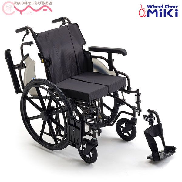 車椅子 【MiKi/ミキ】ビッグサイズ KJP-5 [ワイドタイプ][自走介助兼用] [モジュール] [介助ブレーキ付] [自走式]