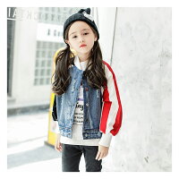 デニムジャケット国旗柄アウターキッズジュニア男の子女の子デニムジャケットドルマン春秋冬ブルゾンジャケットダンス衣装通園通学110cm120cm130cm140cm150cm160cm子供服子供服yuai