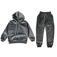 ベロア生地セットアップ上下セットブラック黒グレーグリーン120cm130cm140cm150cm160cm170cmキッズダンスダンス衣装レッスン着ジュニア女の子男の子子供服子供服yuai