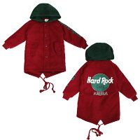 3カラーフード付きコートアウタージャンパーキッズジュニアジャケット冬ブルゾンワインレッドブラウンネイビー通園通学100cm110cm120cm130cm140cm150cm子供服yuai