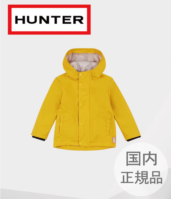 9月上旬出荷【ポイント15倍!!】【正規販売店】HUNTER/ハンター KIDS ORI LW RUBBERISED JACKET オリジナル リトルキッズ ライトウェイト ラバライズド ジャケット ポンチョ レインコート キッズサイズ 子供 男の子 女の子 ネイビー イエロー ピンク レッド KRO5001WAP