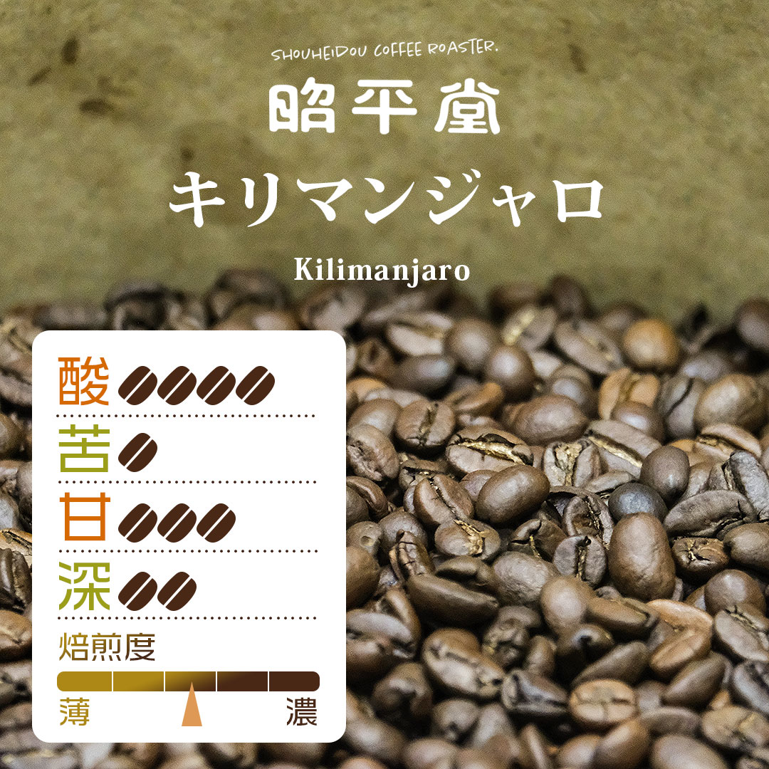 キリマンジャロ 100g 昭平堂 北海道 旭川 自家焙煎 深煎り焙煎 深煎り 濃い 専門店 ブレンド ...