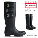  HUNTER ハンター レディース オリジナル マルチバックル トール レインブーツ - ブラック WFT2289RMAブーツ 防水 梅雨 雨対策 レインブーツ レインシューズ