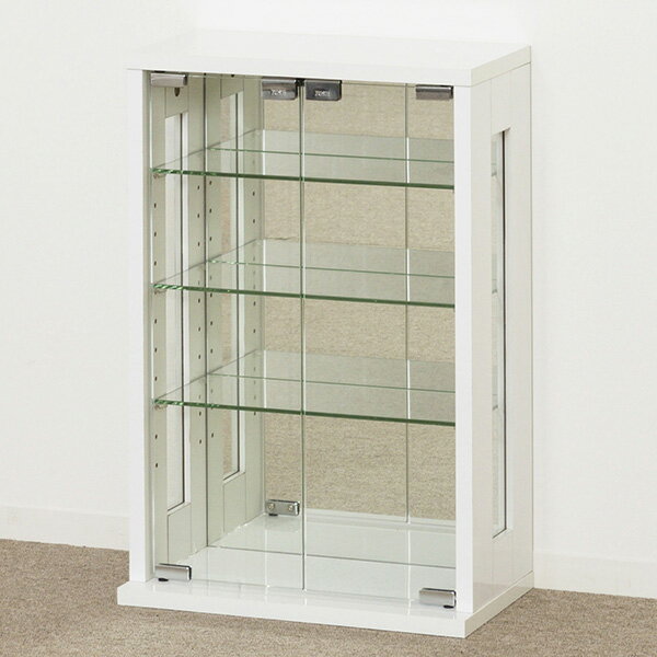 【飾り棚】 卓上コレクションケース　縦型　ホワイト 【27060】【送料無料】【代金引換不可】 飾り ...