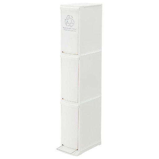 ダストボックス ゴミ箱 30L スリムタイプ 3段 蓋付き ペダル式 分別収集 トラッシュボックス ホワイト ふた付き 日本製 代金引換不可 北海道・沖縄県・離島部配達不可 ダストボックス ゴミ箱 30L スリムタイプ 3段 蓋付き ペダル式 分別収集 トラッシュボックス ホワイト ふた付き 日本製 代金引換不可 北海道・沖縄県・離島部配達不可