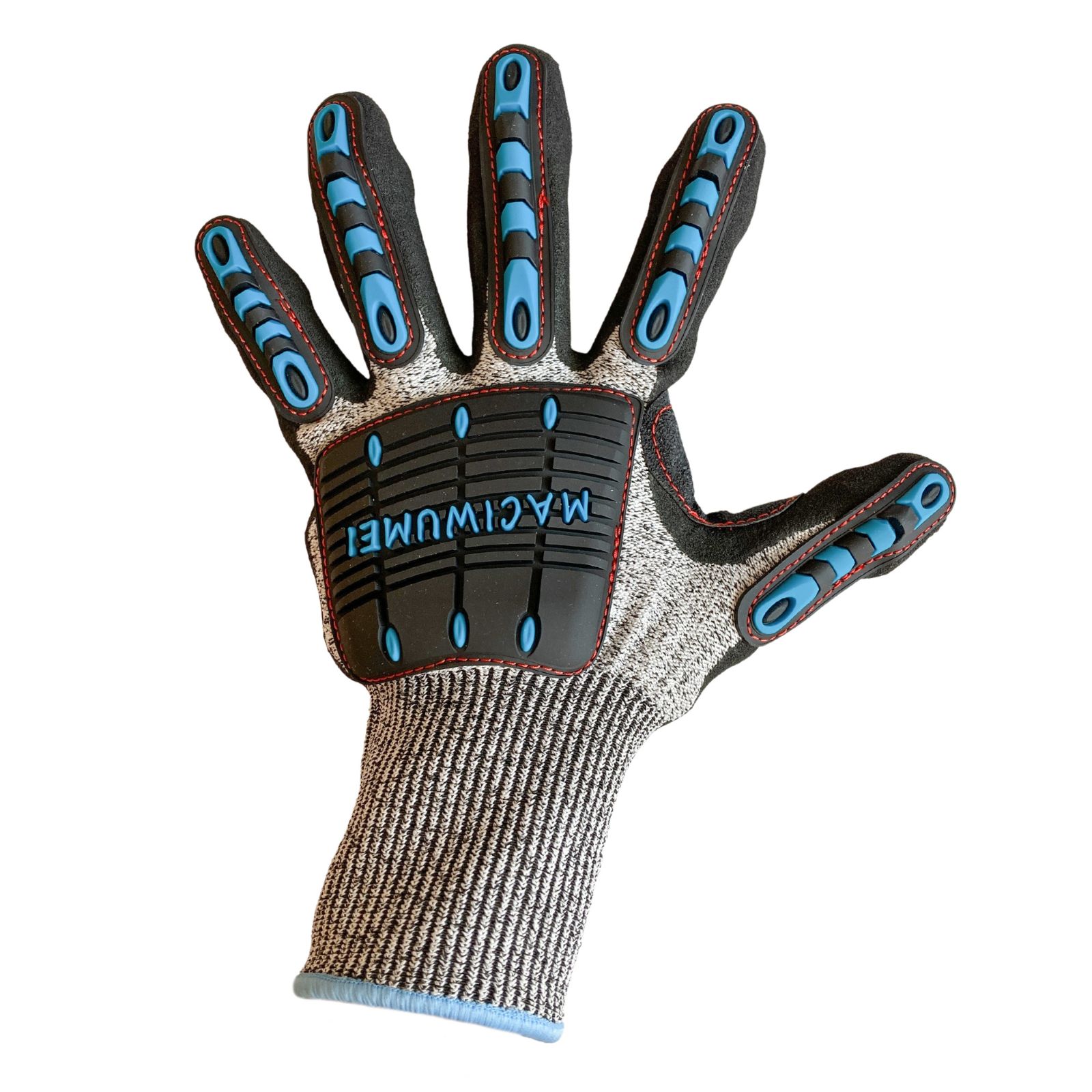 【5双セット】耐切創手袋 指先保護付き作業手袋｜EN388レベル5｜全指プロテクター内蔵｜建設・工場・DIY対応｜フリーサイズ 指守るくん4号