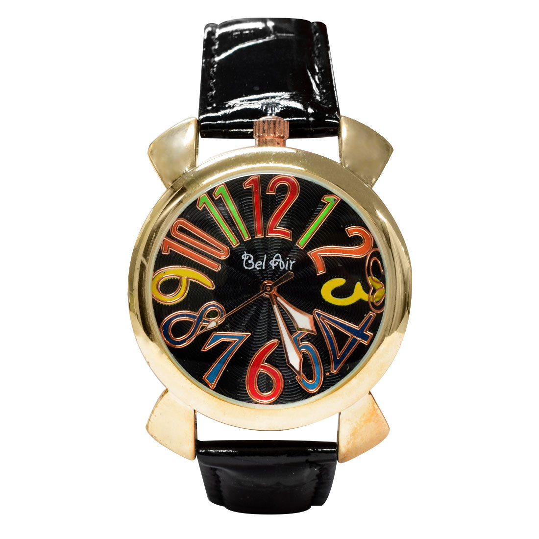 時計 レディース 腕時計 トップリューズ式 カラー文字盤腕時計 時計 レザー レディース スウォッチ ブラック 【代引き不可】