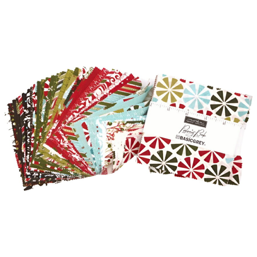 modaチャームパック「Peppermint Bark-30690PP」カットクロス 約12.7cm角42枚入【RCP】