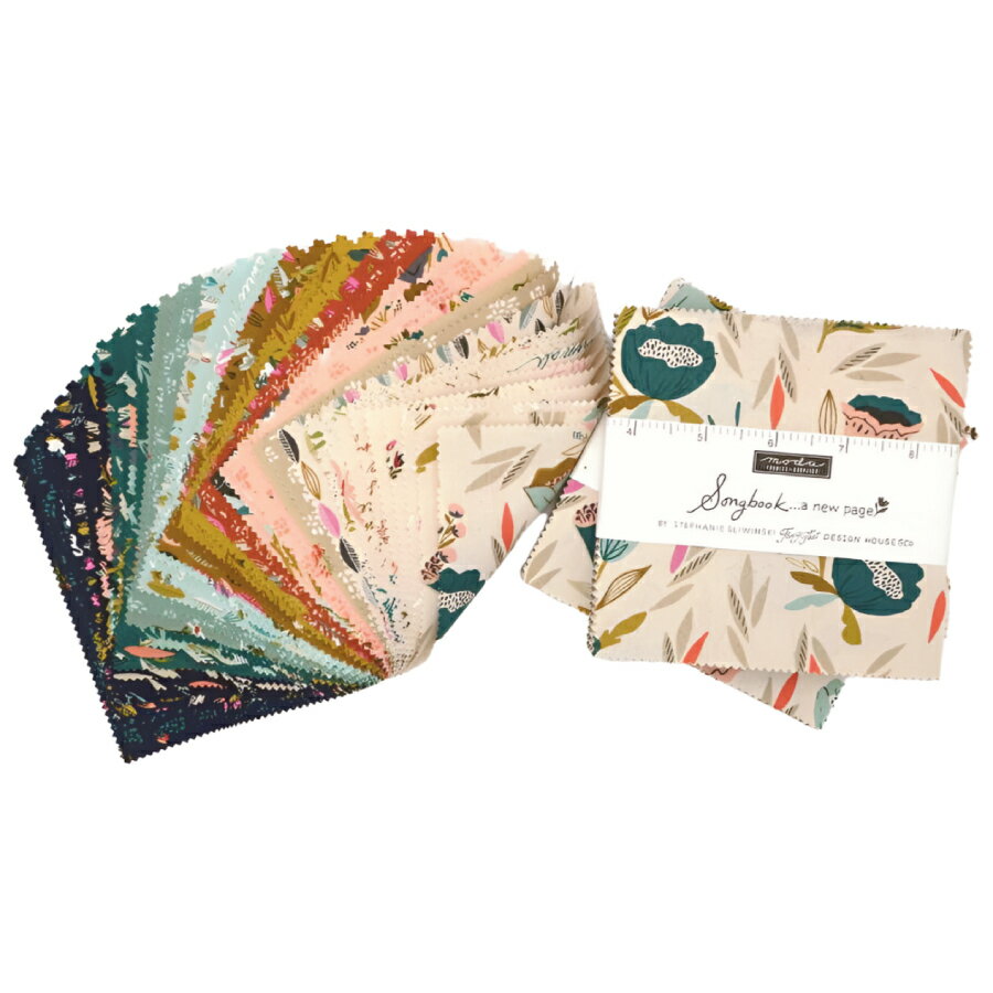 modaチャームパック「Songbook A New Page-45550PP」カットクロス 約12.7cm角42枚入