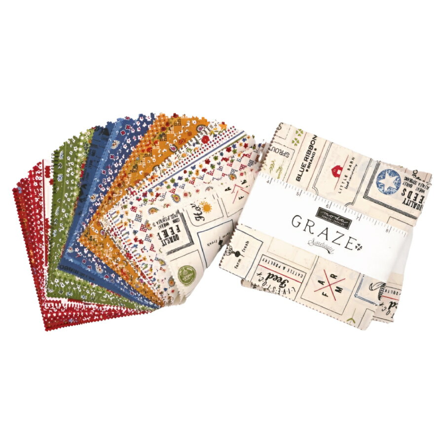 modaチャームパック「Graze-55600PP」カットクロス 約12.7cm角42枚入【RCP】