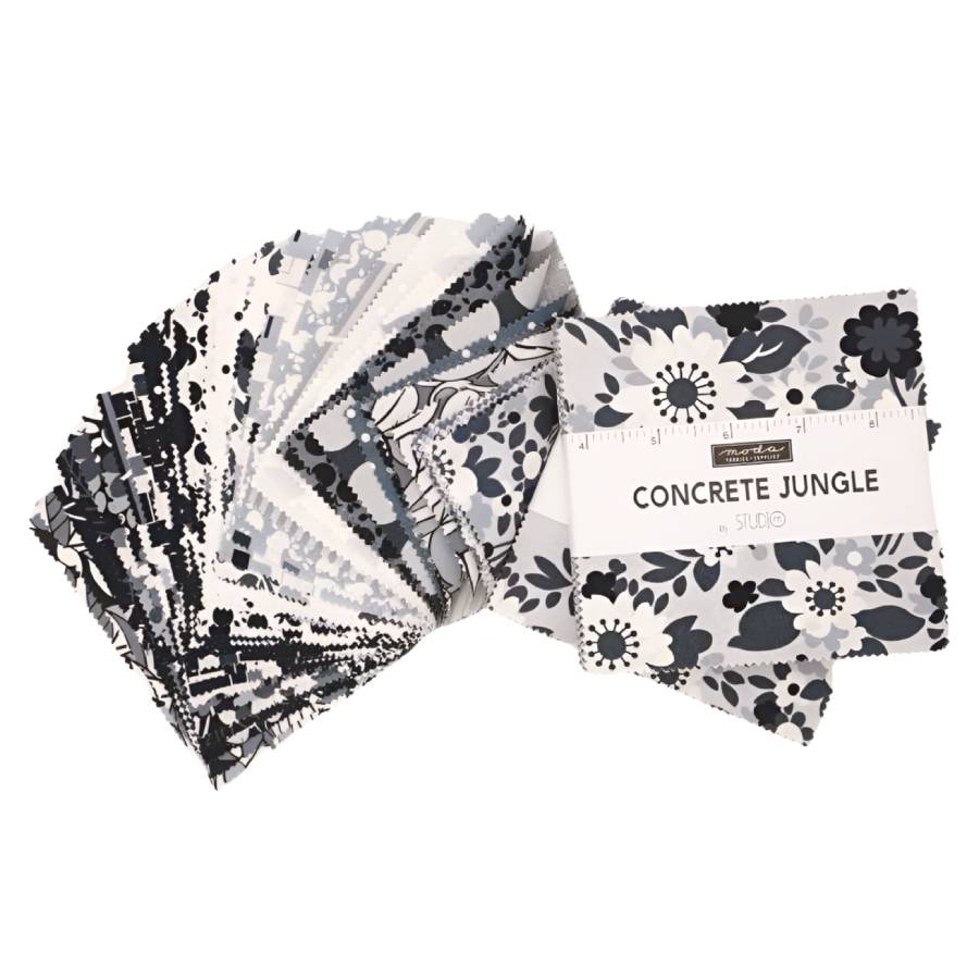 moda チャームパック「Concrete Jungle-33720PP」カットクロス 約12.7cm角42枚入【RCP】