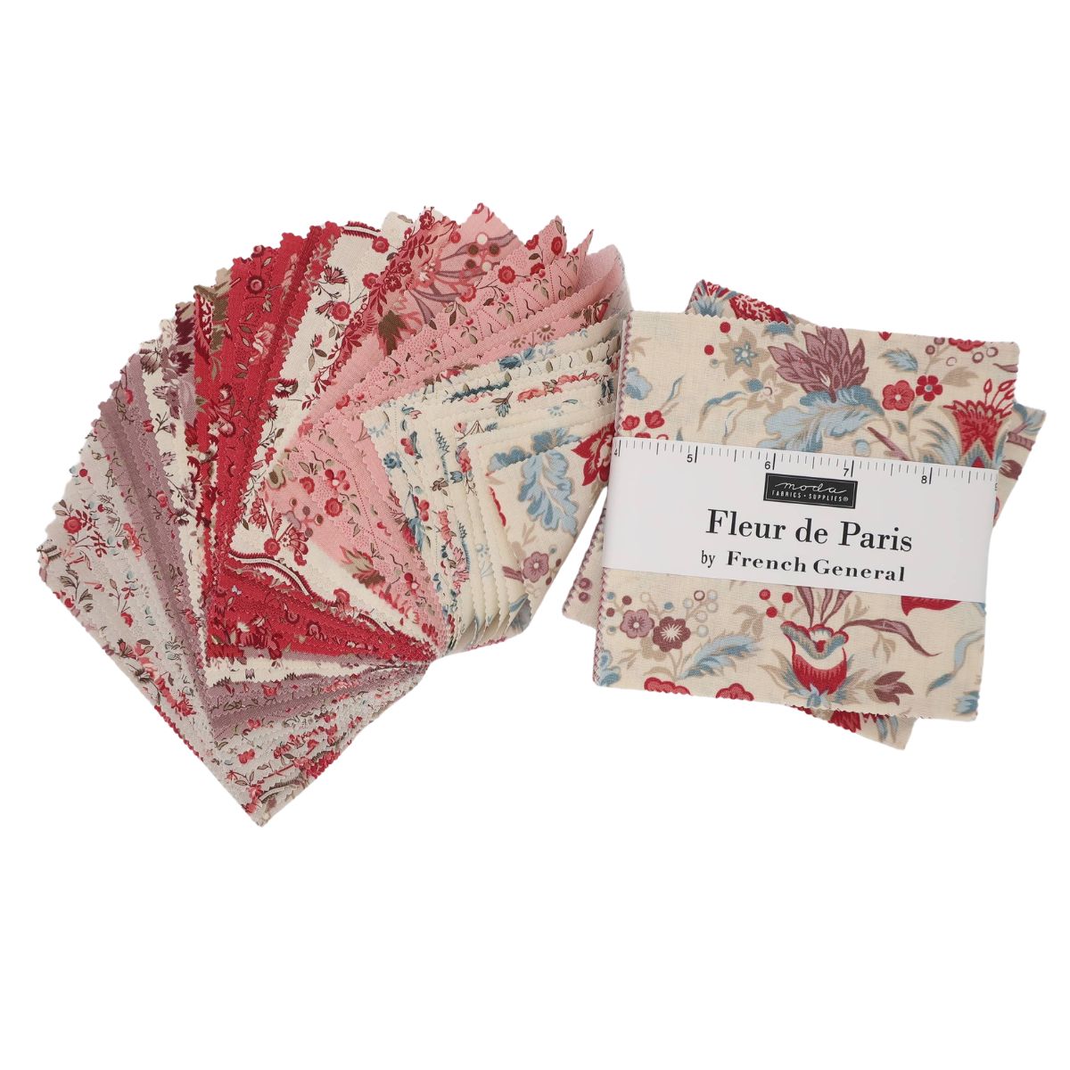 moda チャームパック「Fleur De Paris-13990PP」カットクロス 約12.7cm角42枚入