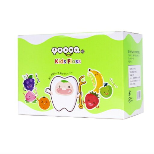 YUCCA キッズフロス 150本入り 子供用 フレーバー付き 6種類 デンタルフロス 歯間フロス 仕上げ磨き 歯垢除去 YUCCA キッズフロス 150本入り 子供用 フレーバー付き 6種類 デンタルフロス 歯間フロス 仕上げ磨き 歯垢除去