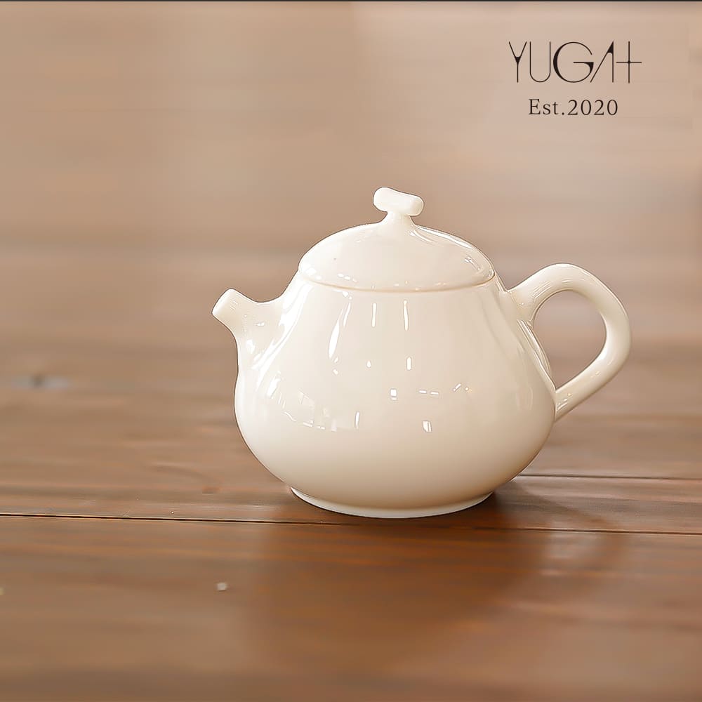 YUGA+ {西施急須} 徳化窯白瓷 茶器 玉磁 高級茶器 急須