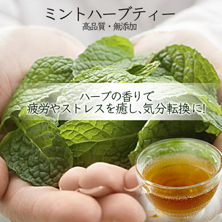 新入荷 高品質ミントティー 50g 茶っ葉を丸ごと使用! ミントティー