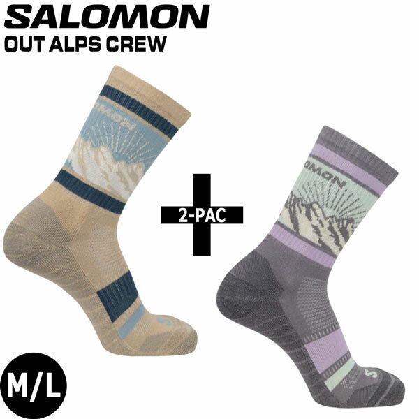  SALOMON OUT ALPS CREW 2-PACK QUARRY/FEATHER GRAY å  2­