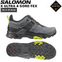 登山 トレッキング トレラン 24SS SALOMON サロモン X ULTRA 4 GTX エックスウルトラ4ゴアテックス QuietShade/Black/EveningPrimrose