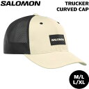 登山 トレッキング トレラン 24SS SALOMON サロモン TRUCKER CURVED CAP トラッカーカーブドキャップ RAINYDAY/DEEPBLACK