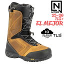 【予約】 25-26 ナイトロ エルメジャー NITRO EL MEJOR TLS PLUS スノーボード 靴 25-26-BT-NTR ブラウン 25.0 2...
