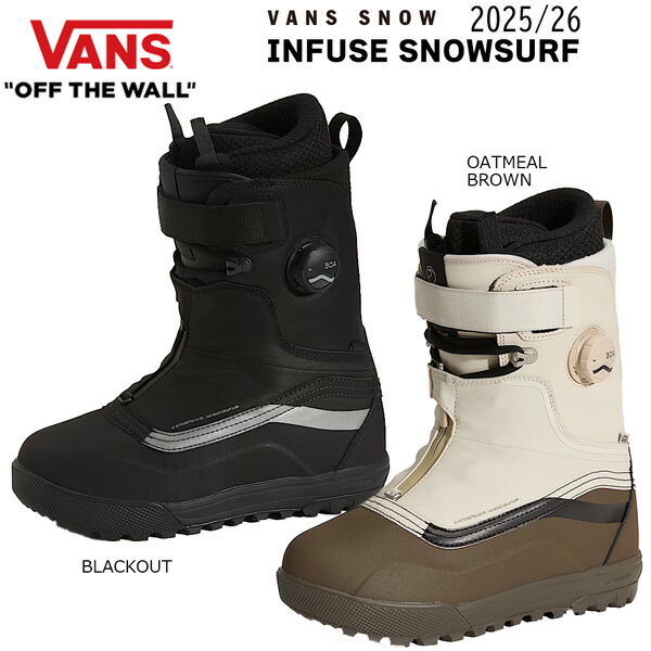 25-26 バンズ インフューズ スノーサーフ VANS INFUSE SNOWSURF スノーボード 靴 25-26-BT-VAN ブラッ..