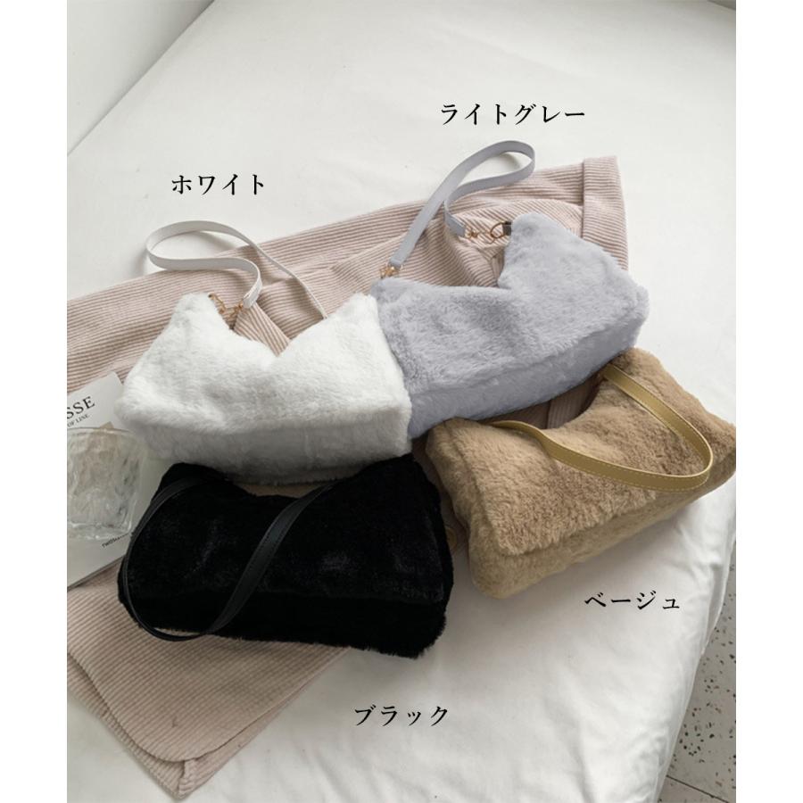 ファーバッグ ショルダーバッグ レディース 韓国 ワンショルダーバッグ フェイクファー ふわふわ 肩掛けカバン もこもこ 可愛いミニバッグ たっぷり収納 ポシェット軽量