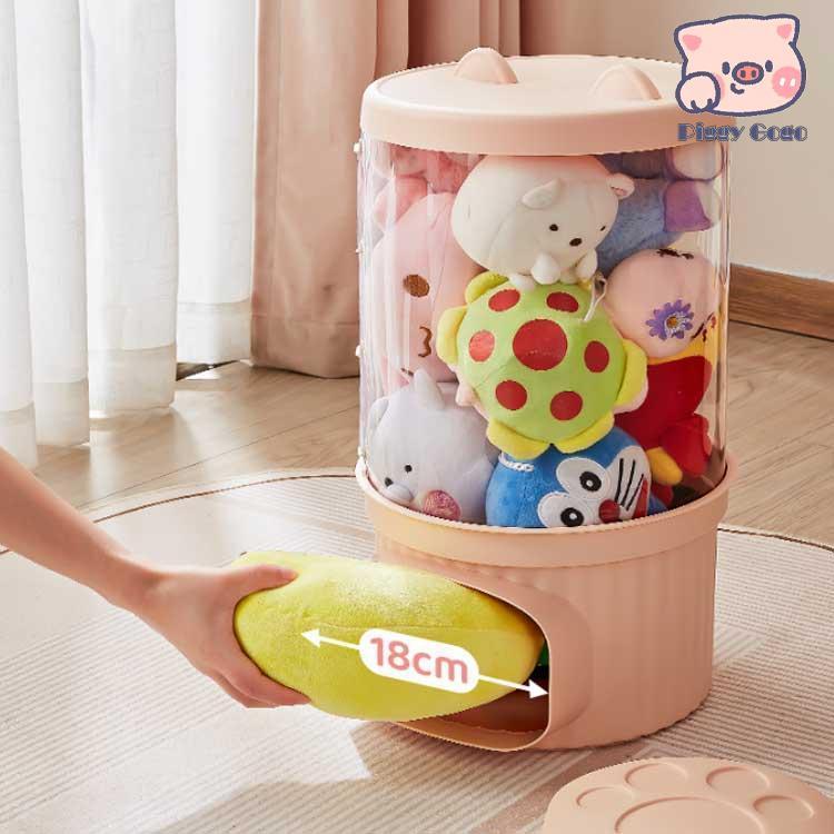 ぬいぐるみ 収納 ケース 透明 ぬいぐるみ収納 おもちゃ収納ボック 高さ47cm 77cm 107cm 幅26cm 円柱形 防塵 DIY 展