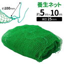 養生ネット グリーンネット 5m×10m 25mm目 防球ネット ゴルフネット 折りたたみ 鳥よけネット グリーン 野球 カラス バッティングネット