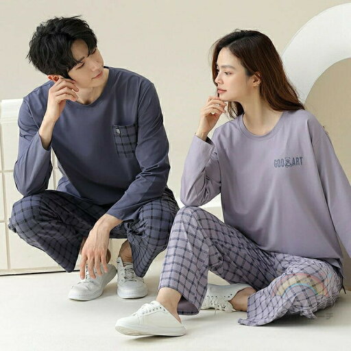 ペア パジャマ 長袖 男女2着 セット 綿100% 柔らかい シンプル ゆったり 春 秋 チェック オーバーサイズ クルーネック 冬 コットン カップル ルームウェア ペアパジャマ 結婚祝い プレゼント お祝い おもしろ 春秋 夫婦 ギフト 上下セット レディース 部屋着 メンズ ペア パジャマ 長袖 男女2着 セット 綿100% 柔らかい シンプル ゆったり 春 秋 チェック オーバーサイズ クルーネック 冬 コットン カップル ルームウェア ペアパジャマ 結婚祝い プレゼント お祝い おもしろ 春秋 夫婦 ギフト 上下セット レディース 部屋着 メンズ