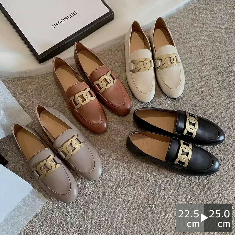 ローファー 靴 レディース ラウンドトゥ ヒール フラット 合皮 1センチヒール 太ヒール ローヒール 消臭 軽量 大人 滑り止め 柔らかい 痛くない 疲れない コーデ 春 夏 秋 冬 フォーマル お仕事 通学 通勤 コンフォート オフィス 黒 就活 人気高評価の快適設計で長時間履いてのサムネイル