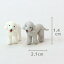 【azuki】Partner's 4 ベドリントン・テリア(寸法:幅0.7cm×高1.4cm×奥行2.1cm) 2,200円
