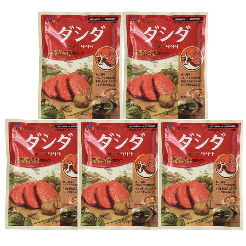 C・J 牛肉ダシダ（牛ダシダ） 100g×5袋 牛肉だしの素 ダシダ 韓国調味料 韓国食品 韓国料理 ...