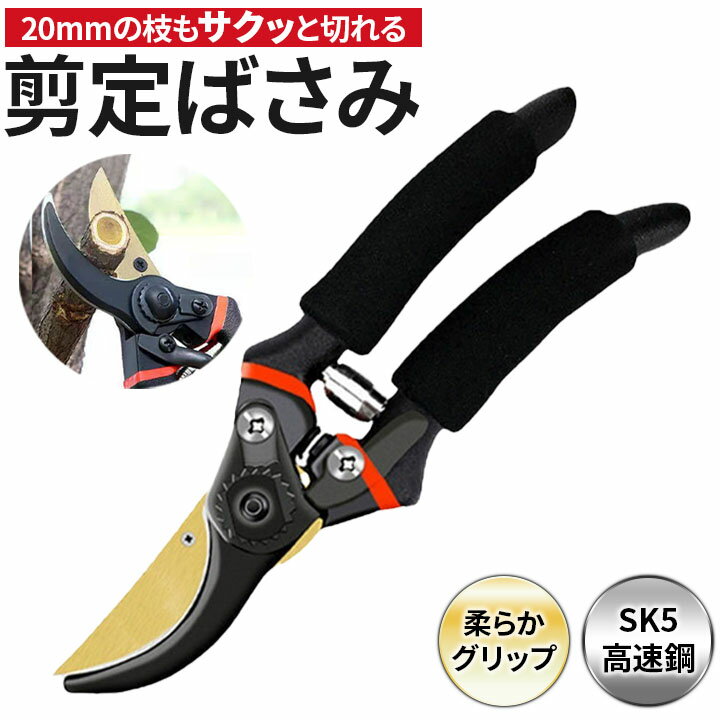 【5/10限定★1/2で最大100%ポイントバック】【期間限定価格】剪定ばさみ 園芸用品 剪定バサミ ガーデニング 枝切りバサミ 植木ばさみ 剪定ハサミ 剪定はさみ 剪定鋏 剪定 盆栽 生け花 雑貨 ガーデン用品 錆びにくい 花 切断 庭作業 庭掃除 初心者