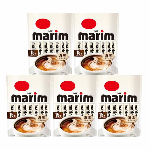 【5袋入り 】AGF マリーム スティックタイプ 15本入 marim クリーミングパウダー クリーム 粉末