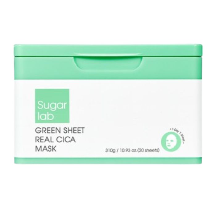 GREEN SHEET REAL CICA MASK / 20枚 / みずみずしいさっぱり使用感 / 無香料