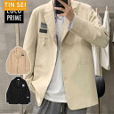 テーラード メンズ 春服 薄手 長袖 無地 カジュアル ブレザー 細身 きれいめ 大きいサイズ 韓国風 ストリート ゆったり 春