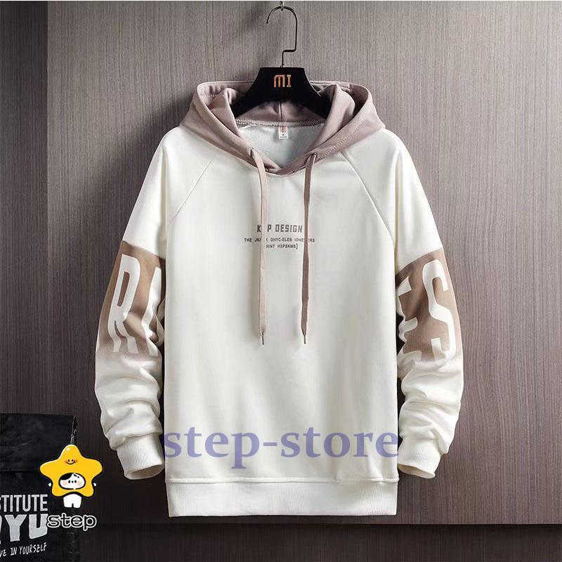 パーカー メンズ 秋服 プルオーバー トレーナー カットソー 長袖 フード付き 英文字 袖ライン カジュア..