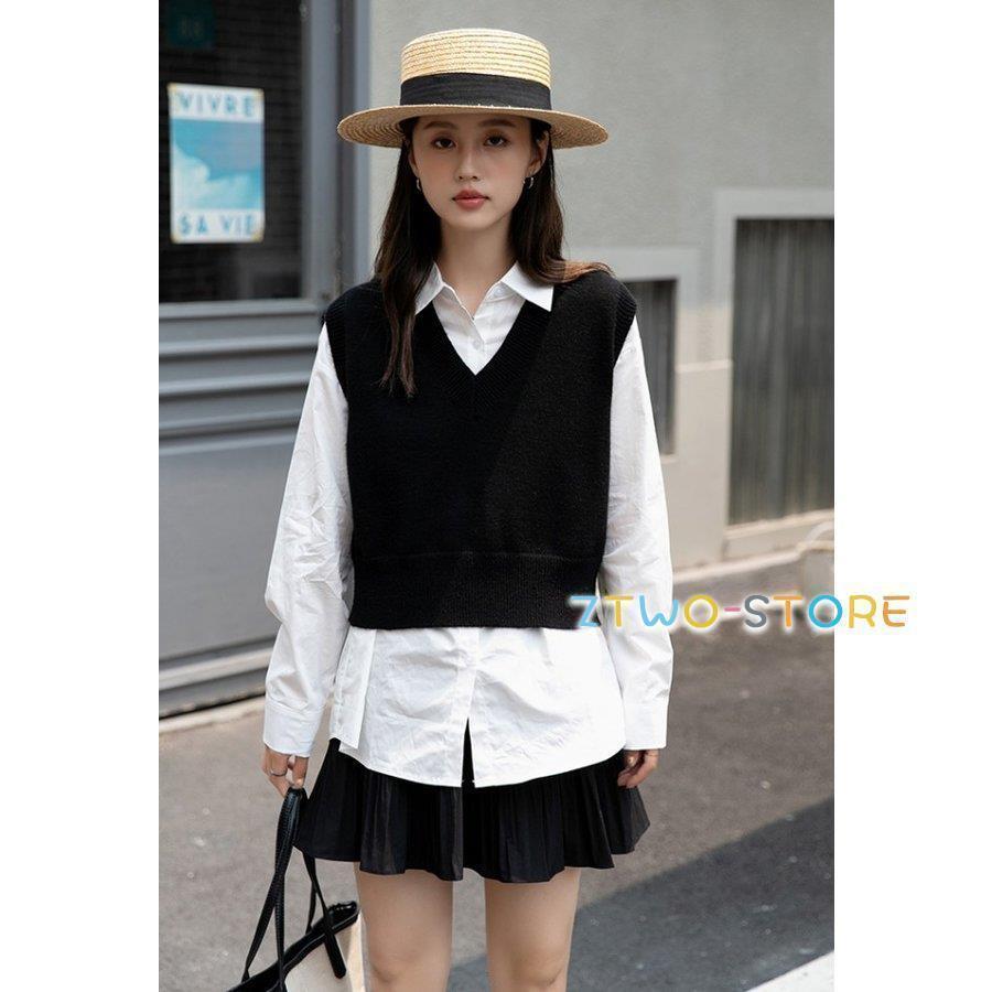● 商品名 ● ニットベスト レディース トップス 秋冬 ノースリーブ ベスト ニット ショート シンプル カジュアル Vネック 無地 秋 冬 黒 オフィス 通勤服 ブラック ベージュ 20代 30代 40代 ● 商品説明 ●ガーリーなショート丈でシンプルにおしゃれ見えするニットベスト。スッキリとしたVネックと程よいゆとりの身幅で、インナーの種類を選ばないのも魅力。ワンピースやシャツの上から重ね着すれば、温度調節だけでなくコーデのアクセントにも◎。秋から冬まで活躍する便利なアイテムです。カラーは、ブラック、ベージュの2色展開。サイズはS〜Lからお選びいただけます。