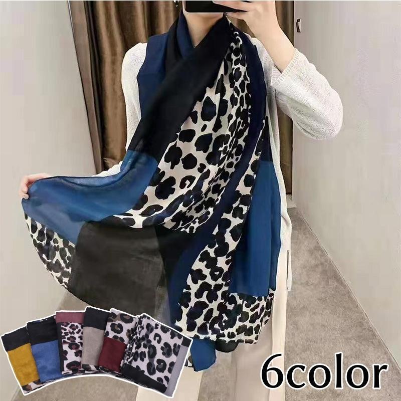 ストール ショール レディース 大判 ヒョウ柄 アニマル柄 180cm 80cm 肩掛け ひざ掛け 可愛い おしゃれ..