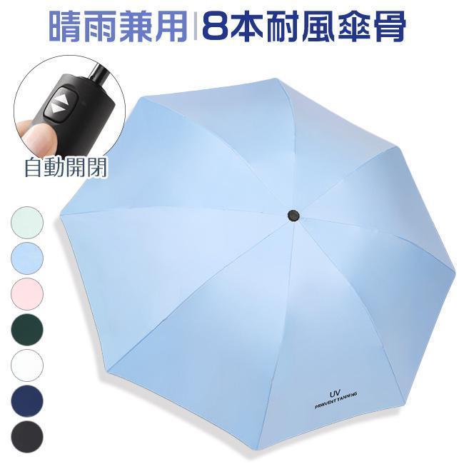 折りたたみ傘 傘 晴れ雨兼用傘 日焼け防止 折りたたみ ワンタッチ 8本骨 男女兼用 自動開閉