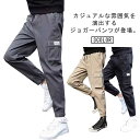 2点セット カーゴパンツ メンズ スウェットパンツ サルエルパンツ 夏 春秋 ストレッチ イージーパンツ スリム アンクルパンツ スエットパンツ 細身