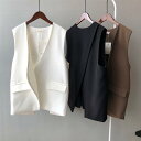 ベスト レディース 薄手 Vネック フォーマル ビジネス ジレ オフィスレディ ノースリーブ 薄手 シンプル ペアルック トップス カジュアル 夏