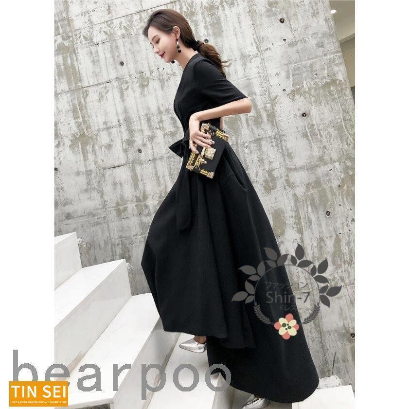 パーティードレス 20代 30代 40代 50代 結婚式 ワンピース 大きいサイズ 袖あり フォーマル ロングワンピース膝丈お呼ばれ ドレス 服装 服 女性 二次会 親族