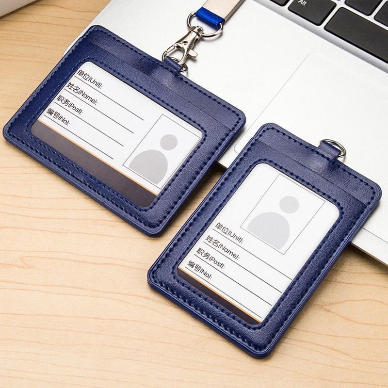 結ショップ　楽天市場店のパスケース 定期入れ カードホルダー ICカード 社員証 通行証 IDケース タテ型 ヨコ型 縦型 横型 Dカン付き カード入れ レザー調 エレガント｜アングル2